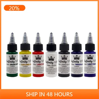 

7 Bottle 7 Colors Tattoo Ink Pigment Set Kits Body Arts 30ml Professional Beauty Permanent Makesup Paints Accesories