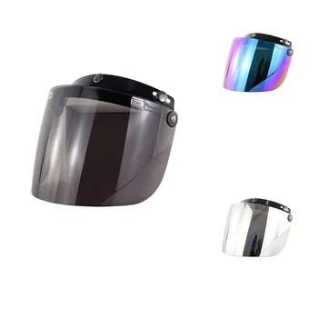 

Half Face Helmet Bubble Lens Visors Chopper shape PC Lens Anti-Uv BV03 Helmet Motorcycle Bubble Visor Retro Shield Glasses