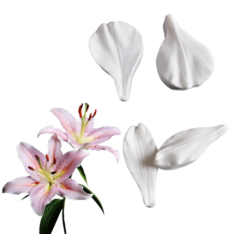 

Новый Lily Veiner лепесток плесень Силиконовая форма помадка торт украшение инструмент Gumpaste сахарный шоколадный формы для выпечки Fimo M246465 силик...