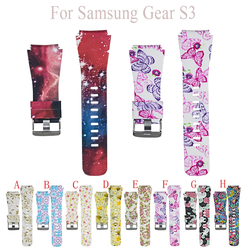 

Watchbands 22mm Sport Silicone Strap For Samsung Gear S3 Classic Frontier Replace Band For Huami Amazfit Stratos 2/2S Bracelet