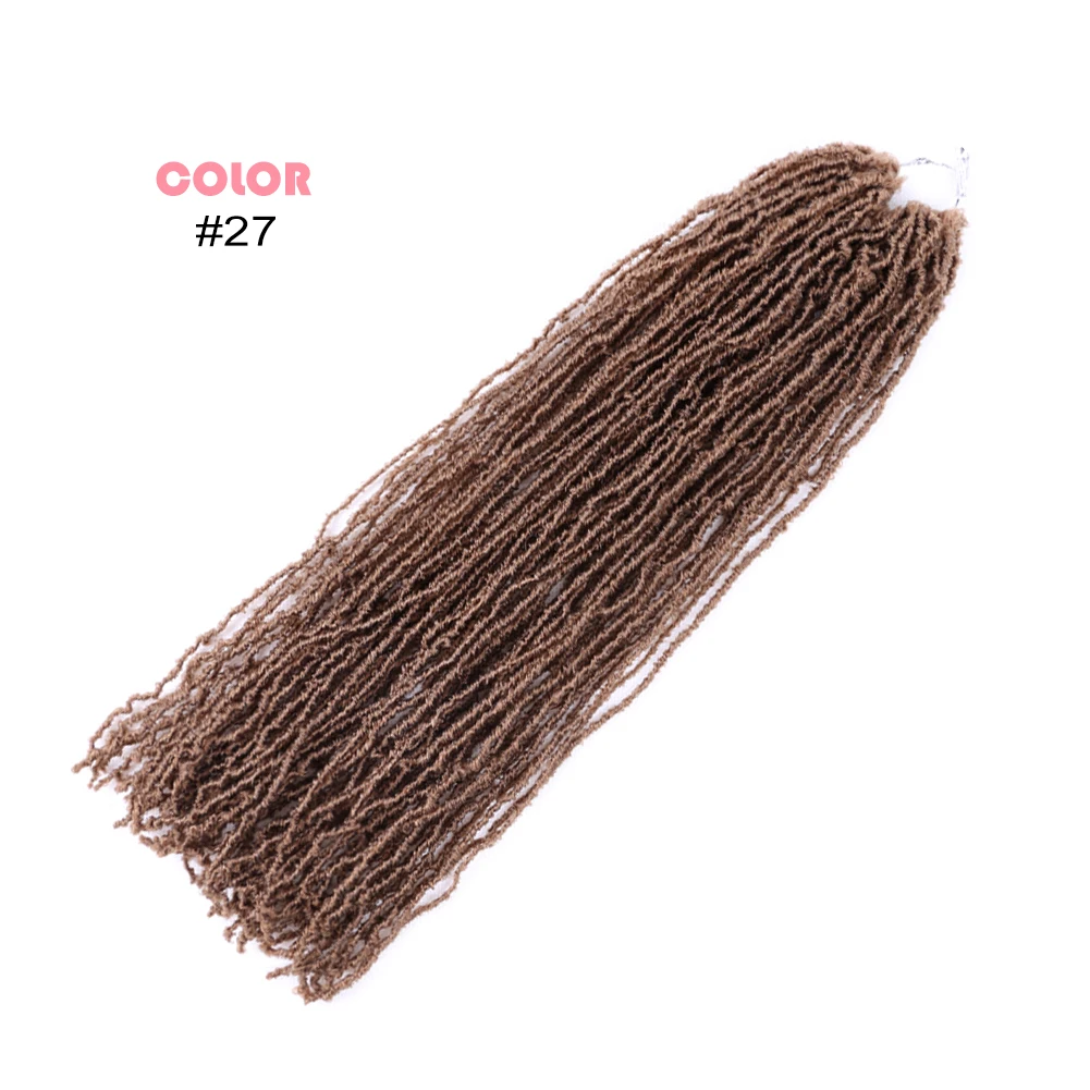 Faux Micro Locs Crochet Hair 16 Inch Sister Locks Hair Extensions Natural Curly DreadLocks Mini African Roots Black Brown Red Faux Micro Locs Crochet Hair 16 Inch Sister Locks Hair Extensions Natural Curly DreadLocks Mini African Roots Black Brown Red
