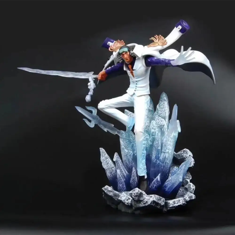 

Anime One Piece Navy Headquarters Senior General Kuzan Battle Ver. GK Statue PVC Action Figure Collection Model Toys Doll Gift