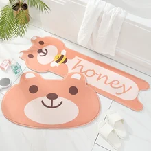 Домашние коврики для ванной комнаты, Нескользящий Впитывающий Коврик для спальни, мягкие Мультяшные коврики, ковер, напольный коврик, дверной гобелен для спальни, декоративный ковер