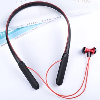 

Bluetooth 5.0 Wireless Sports Earphone Soft Neckband Stereo Bass Noise Cancelling Magnetic In-ear Earpiece Earbuds with Mic