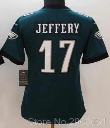 Philadelphia A+++ качественные женские 36 Jay Ajayi 17 Alshon Jeffery 20 Brian Dawkins 27 Malcolm Jenkins 56 Chris Long Jersey - Цвет: for women