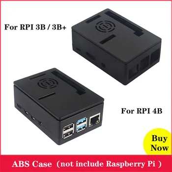 

Black ABS Case for Raspberry Pi 4 Model B Plastic Box Enclosure for Raspberry Pi 3 3B 3 B+ Plus