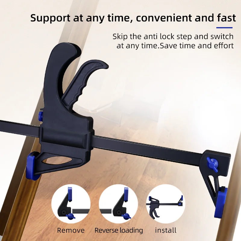 Woodworking Clamp Fast Fixing Clip Tools Multifunction Powerful Hand Pressure Clamping Device
