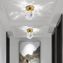 

Artpad Crystal IP20 Ceiling Lamp Elegant Cutting Diamond Light Corridor Balcony Bathroom Aisle Indoor LED Lighting Fixtures