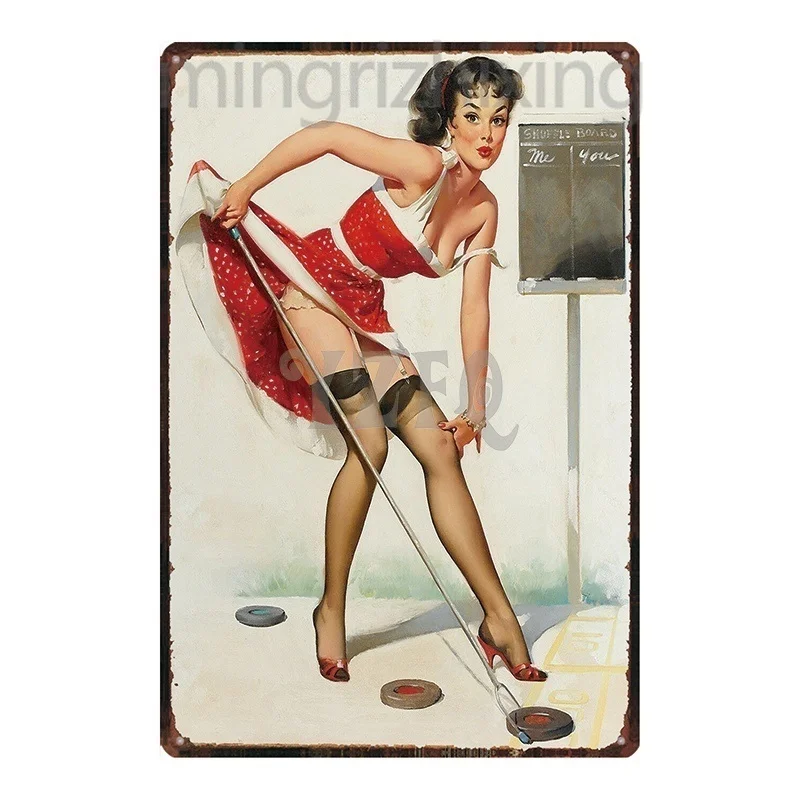 15 видов 1 шт. домашний Ресторан музыкальный бар Pin UP Girl Ретро Металлические оловянные знаки табличка металлическая винтажная Настенная Декор 30*20 см