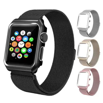 

Applicable to apple watch Apple Siamese Milanese Loop Strap Watch Replacement Band Fit For Apple Watch Series 1/2/3/4/5