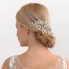 TRiXY H53 Стразы Кристалл Свадебные волосы гребни невесты заколки для волос аксессуары украшения головы Свадебные украшения невесты головные уборы