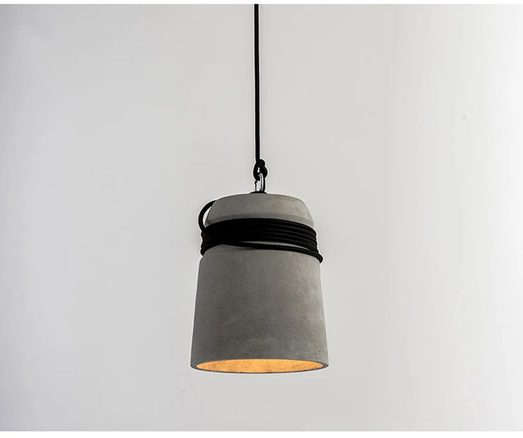 Промышленный ветер цемент кулон необычная лампа для ресторана Гостиная кафе бар столовая подвесной светильник