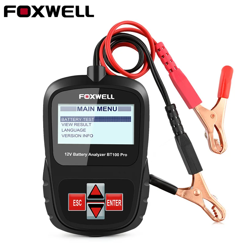 Тестер автомобильной батареи Foxwell BT100 Pro 12 В 100-1100 CCA 30-200 AH | Автомобили и мотоциклы