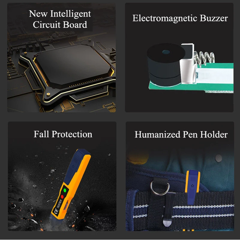 New Digital AC Voltage Detectors Non-Contact Tester Pen Tester Meter Volt Current Electric Test Pencil