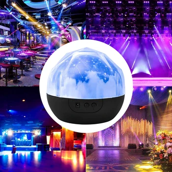

Durable Colorful Rotating Night Light Multi-functional Practical Sky Star Battery/USB Lamp Led Projector for Child