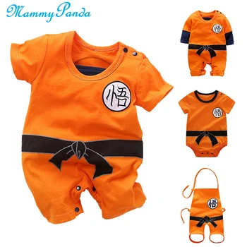 

Dragon Ball Baby Rompers Newborn Baby Boys Clothes SON GOKU Toddler Jumpsuit Bebes Halloween Costumes For Baby Boy Girl Clothing