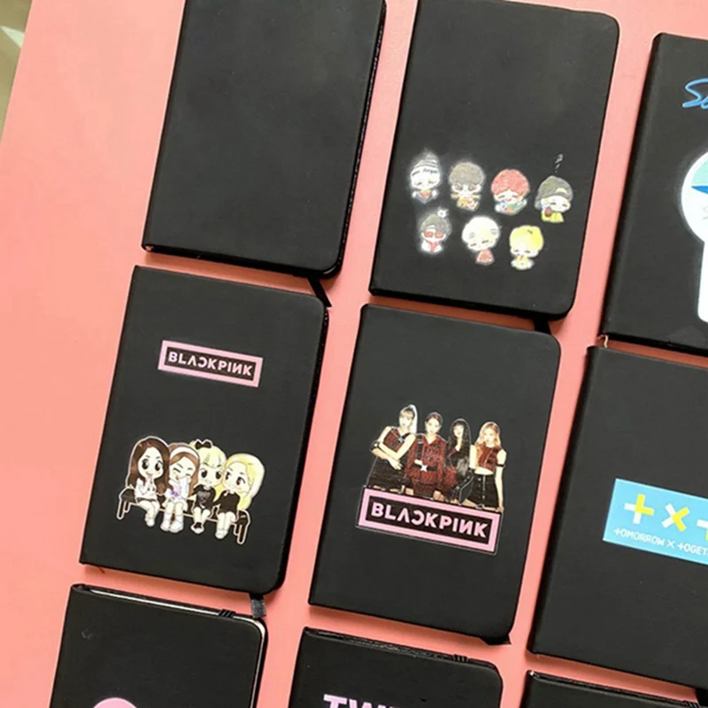 BLACKPINK Got7 два раза TXT 17 блокнот ПУ школьные принадлежности тетрадь мультфильм Pocketbook подарки