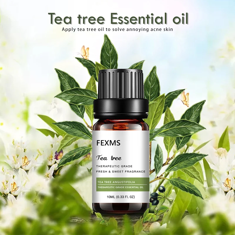 100% Pure Tea Tree Essential Oil - High Quality Tea Tree Oil For Skin, Hair, Dry Scalp, Nails, Aromatherapy And Diffuser customcustom high end handmade perfume aromatherapy cosmetics folding gift box for reed diffuser packaging