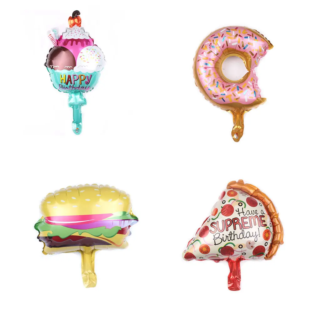 Mini Ballons A Pizza En Forme De Burger 16 Pouces En Aluminium Pour Anniversaire Joyeux Anniversaire Jouet A Helium Pour Enfants Fournitures De Fete Prenatale Aliexpress