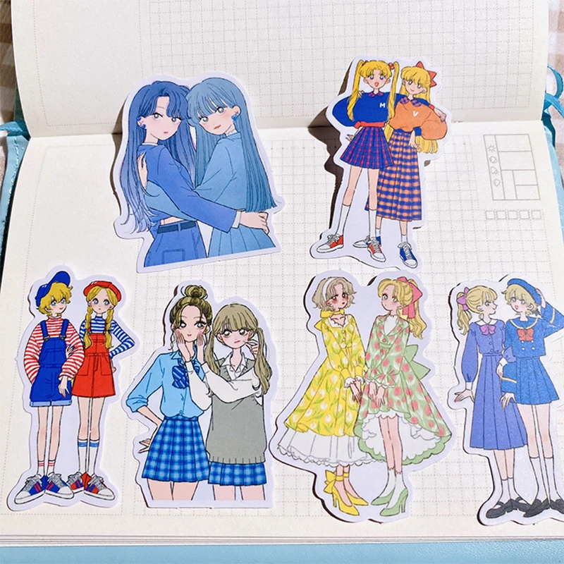 Cute Girlfriend Sticker DIY Scrapbooking Journal Collage Mobile Computer Diary Album Happy Planner Gift Sealing Decoration 55PCS cartoon stickers decorative stickers self adhesive stickers custom stickers stationery stickers anime stickers paper stickers adhesive stickers decorative labels stickers animal stickers
