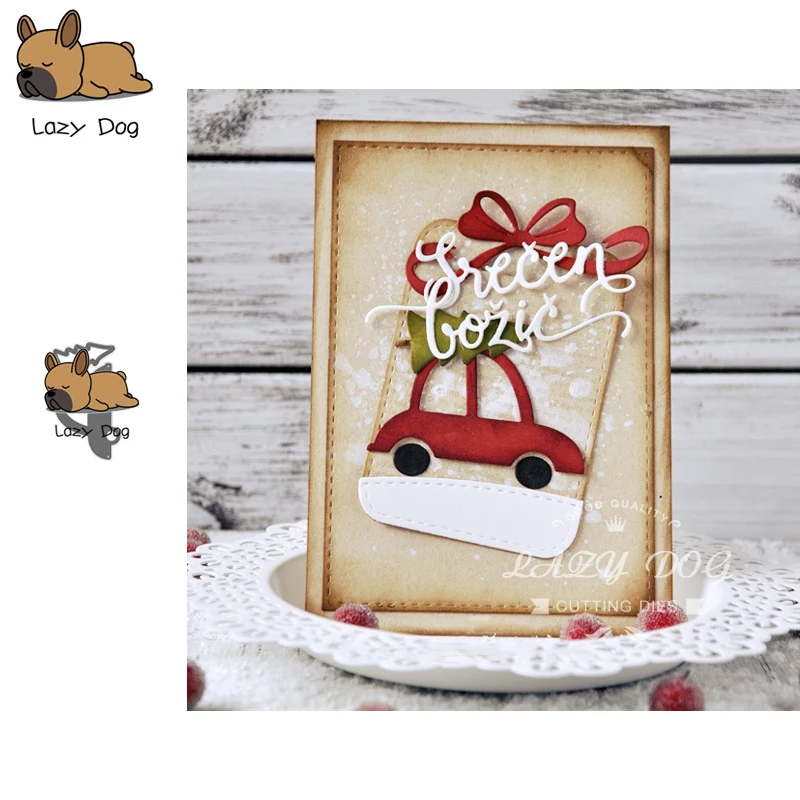 

Christmas Car Series Metal Cutting Dies Scrapbooking Stencil Decorative Craft Embossing Die Cuts Card Making New Dies For 2019