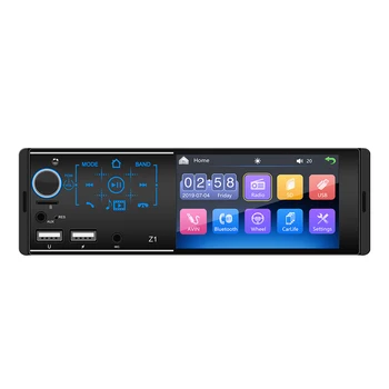 

Z1 4.1 inch Touch Screen Car Stereo Bluetooth U Disk AUX Radio Head Unit FM Receiver USB Audio Stereo Rear Camera