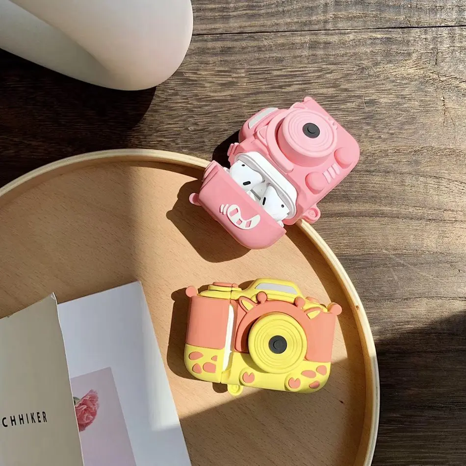 3D чехол для наушников для AirPods 2 чехол силиконовый Рождественский милый мультяшный протектор для наушников/Earbods чехол для Apple Air pods чехол 1