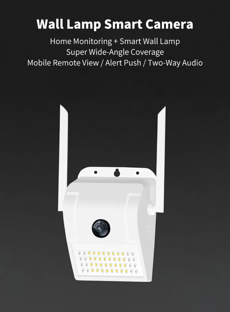 Xiaovv D6 умная 1080P настенная ip-камера в форме лампы 180 ° Панорамное ночное видение Обнаружение умный ребенок спальный монитор
