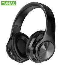 YUNAO B39 Bluetooth наушники беспроводные+ проводные наушники ПК игровая гарнитура супер бас с микрофоном наушники с шумоподавлением
