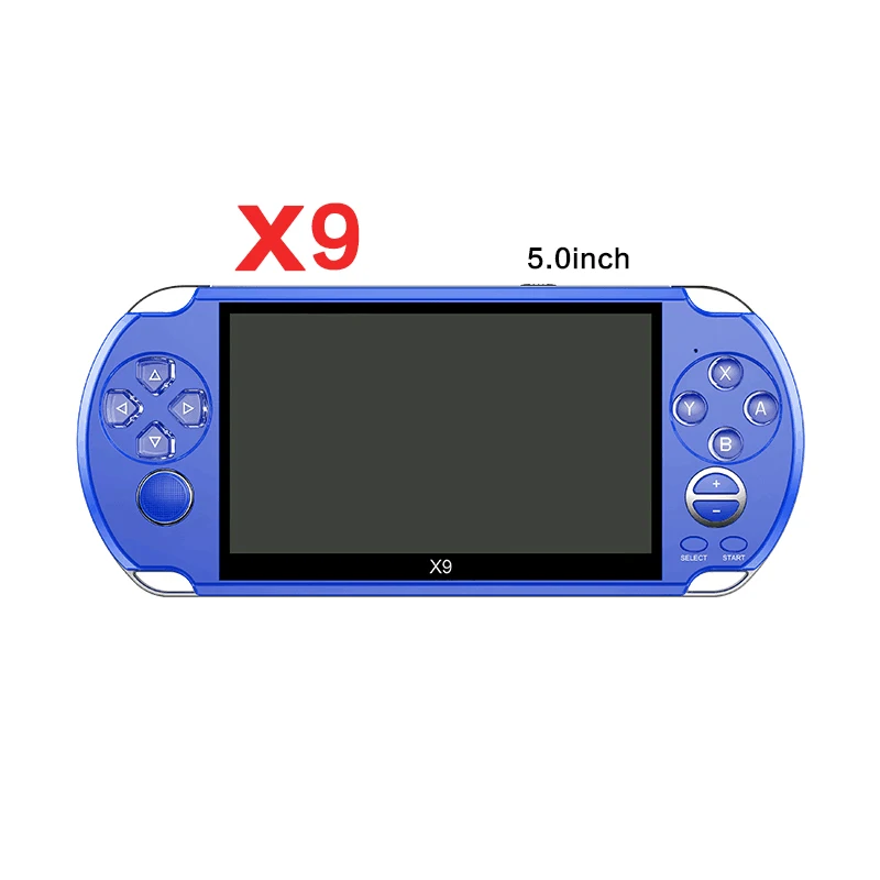 5.0 inch No card-BU Данные лягушка 4,3/5 дюймов двойной рокер портативная игровая консоль поддержка ТВ выход X12 Ретро портативная игровая консоль - Цвет: 5.0 inch No card-BU