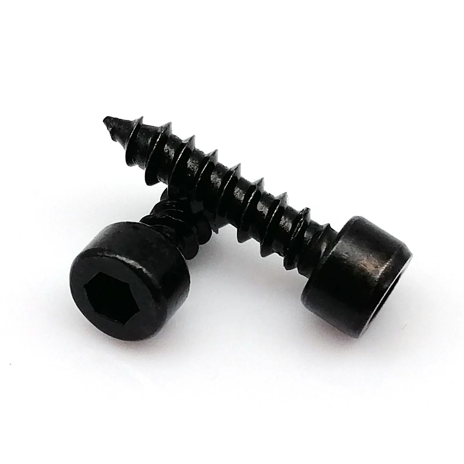 10/50X M2 M2.6 M3 M3.5 M4 M5 M6 304 Stainless Steel Black Carbon Steel Allen Hex Hexagon Socket Cap Head Wood Self-tapping Screw