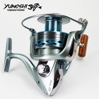 

High Strength Aluminium Alloy Metal Head & Arm Spinning Fishing ZF2000-7000 Gapless Fishing Spinning Wheel Sea Fishing Tackle