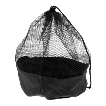 

Soccer Disc Cone Storage Carry Bag Mesh Drawstring Holder Football Training