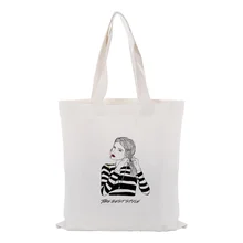 Холщовая Сумка-тоут текст DIY сумка печать индивидуальный логотип для печати персональное ежедневное использование Складная многоразовая сумка для покупок