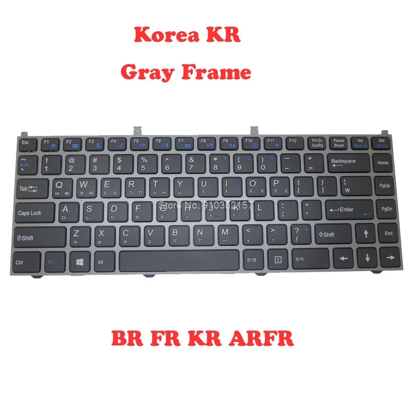 ARFR BR FR KR Корейская клавиатура для CLEVO W740 W740EU MP-12B83K0-4303W 6-80-W7400-110-1 MP-12B83K0-4306W 6-80-W7400-111-1