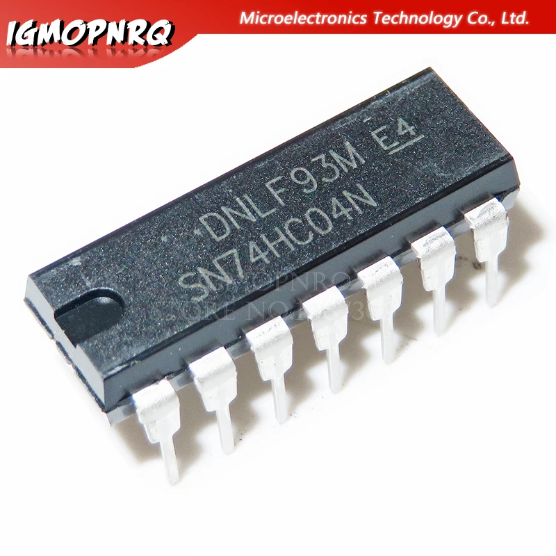 10 шт. sn74hc04n 74HC04N 7404 74HC04 шестигранный инвертор DIP 14 новый оригинальный|Интегральные