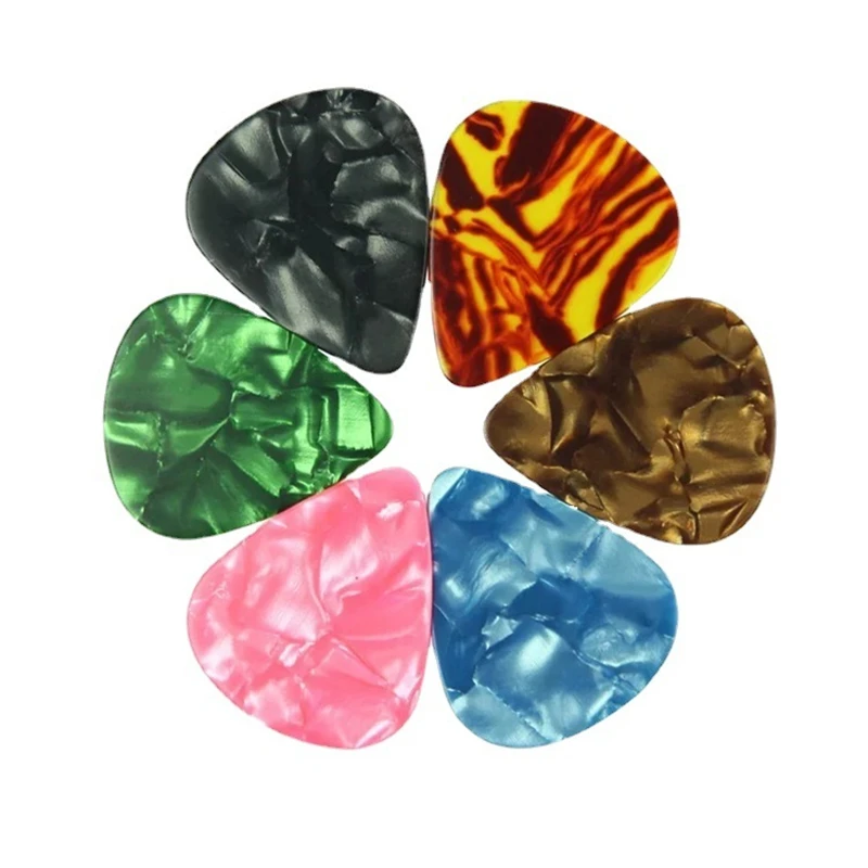 

10Pcs/Set Electric Guitar Pick Celluloid material Acoustic Music Picks Plectrum 0.46/0.71/0.96mm Thickness Guitar Accessories