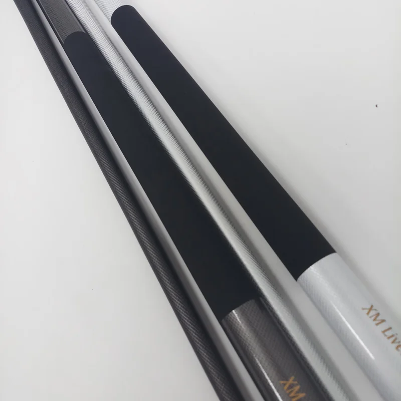 xmlivet white/grey 13mm carbon Pool Billiards cue sticks 58inch stainless steel cues Billiards accessories