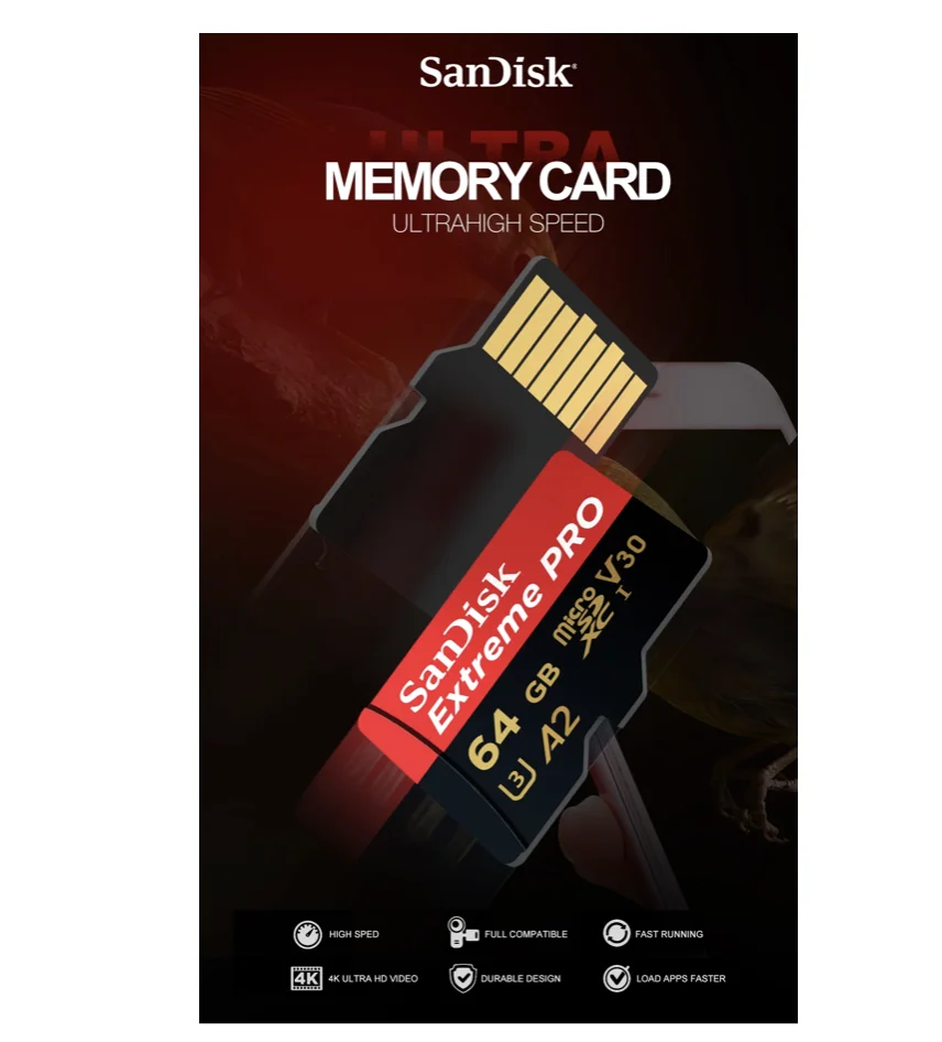 100% Original SanDisk Micro SD Card 128GB SDXC Extreme Pro TF Card Class 10  U3 A2 UHS I V30 Microsd Memory Card|Micro SD Cards| - AliExpress