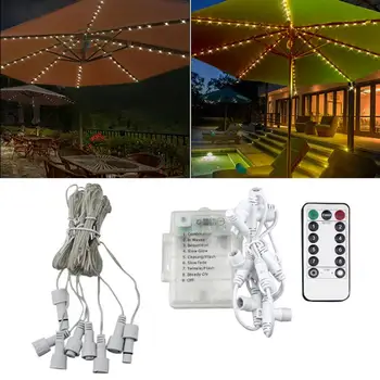 

New solar Battery Box 104LED Umbrella Lamp Light Outdoor Christmas Lantern String curtain garden decoration Camping Tent Lights