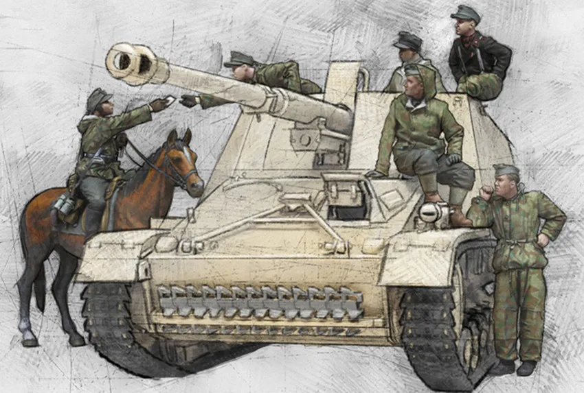 

1:35 Resin Figure Model Kit Unassambled Unpainted S065(NO TANK)