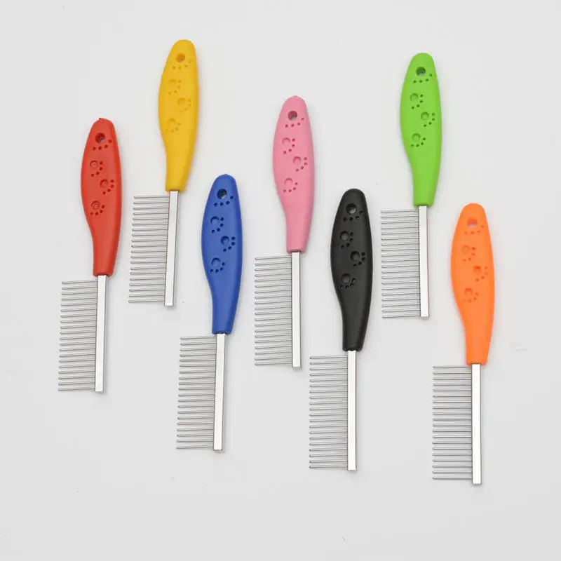

Anti-Static Pet Grooming Tool Dogs Cats Combs Brush Steel Pins Coarse Tooth Combs Brush for Removing Matted Fur Knots Tangles