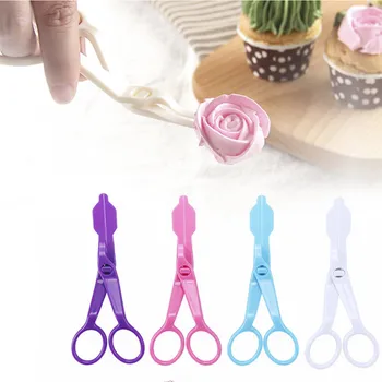 

1PC Hot Selling Scissors for Cream Flower Transfer Tool Pastry Tools Flower Ttray Kitchen Taart Decoratie Cake Decorating Tool