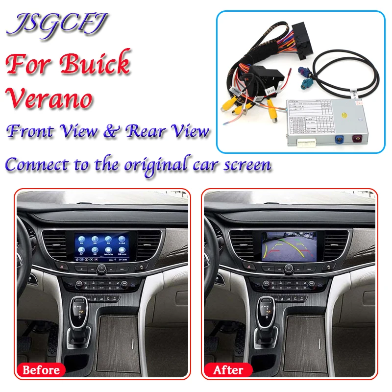 

Адаптер камеры заднего вида для Buick Verano 2012 ~ 2021, реверсивная парковочная камера, оригинальное обновление экрана, модуль камеры заднего вида, декодирование