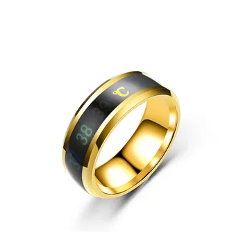 

Bakeey Watch Partner Stainless Steel Temperature Sensor Discolorate Ring Smart Temperature Ring Smart Accessories