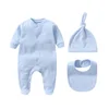 Personalized Newborn Outfit with Hat + Bib clothes set Custom Baby One Piece Bodysuit Set Baby Shower Gift Coming Home Outfit 2