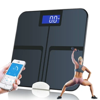 

Electronic APP Control Body Weight Scale Fat Water Calorie Smart Digital Scale for Human Weight Health Bathroom Scale Measure