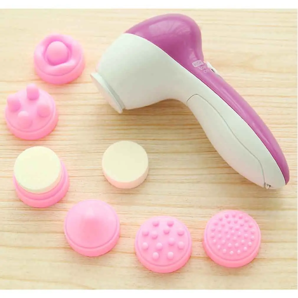 

6 in 1 Face Care Massager Electric Facial Relaxing Brush Multifunction Reduce wrinkles Facial Cleansing Brush Spa Operated Kit