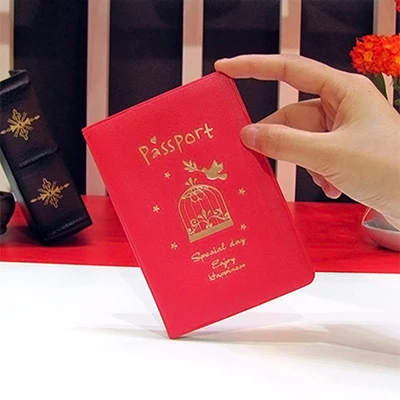 red passport cover Обложка для паспорта, новинка, высокое качество, для мужчин и женщин, для путешествий, чехол для паспорта, водонепроницаемый, для путешествий, для документов, для мужчин, t, Обложка, SIM, для паспорта, держатель - Цвет: red passport cover
