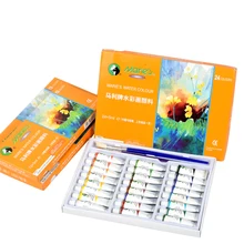 Надписью «Marie» коробка акварельных красок 5ml12/18/24 Цвет Алюминий трубка для начинающих воды Цвет краски, художественные принадлежности